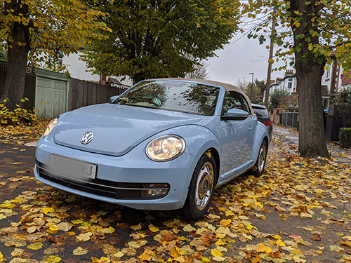 car wash, hand polishing, interior cleaning - East Sheen, London, SW14, VW Beetle